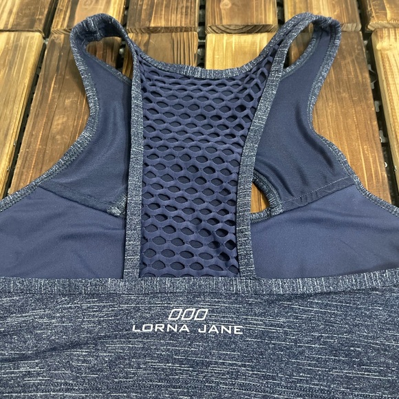 Lorna Jane Racerback Mesh Details Sports Bra Size Large - Picture 3 of 7
